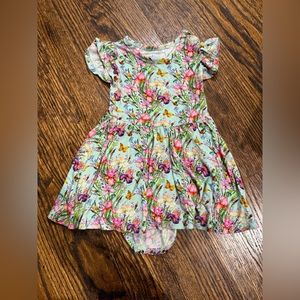 milk+coco bamboo skirted bodysuit